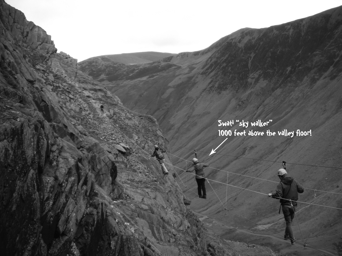 Swati on Burma Bridge